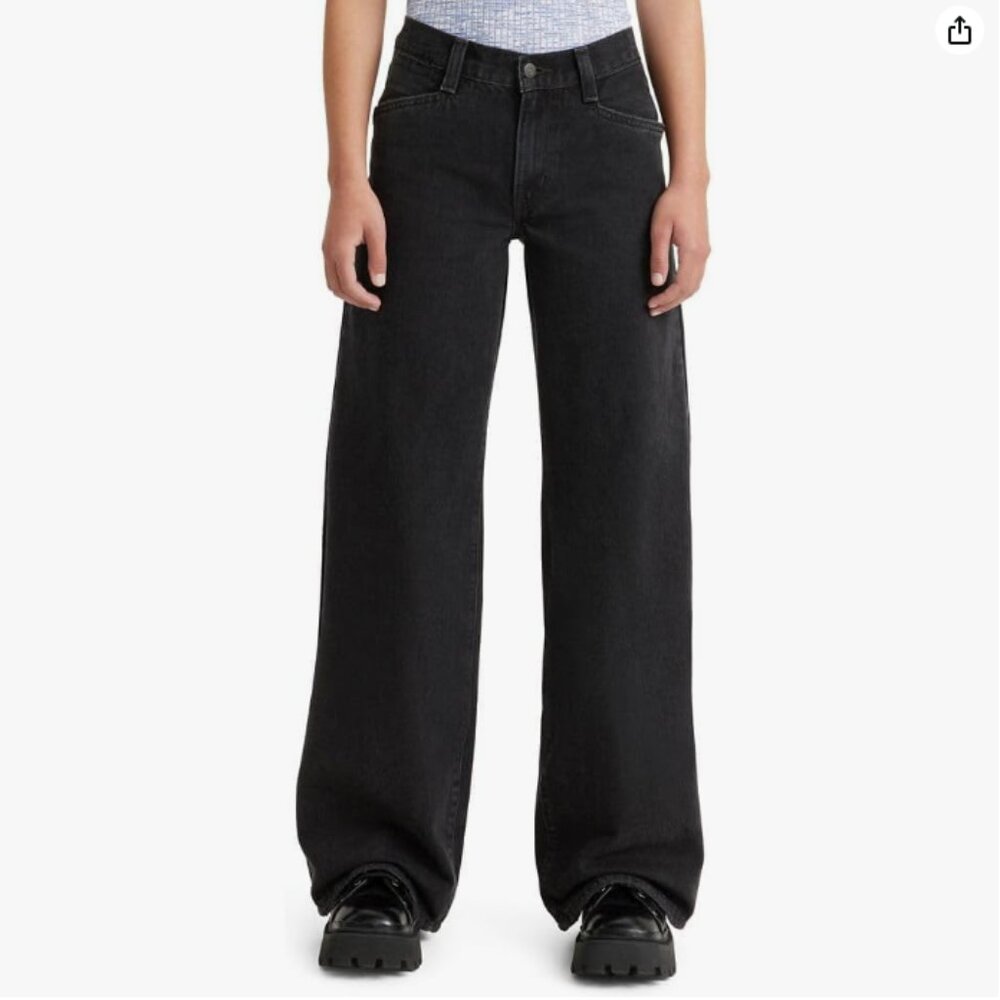 Levis Baggy Wide Leg black jeans